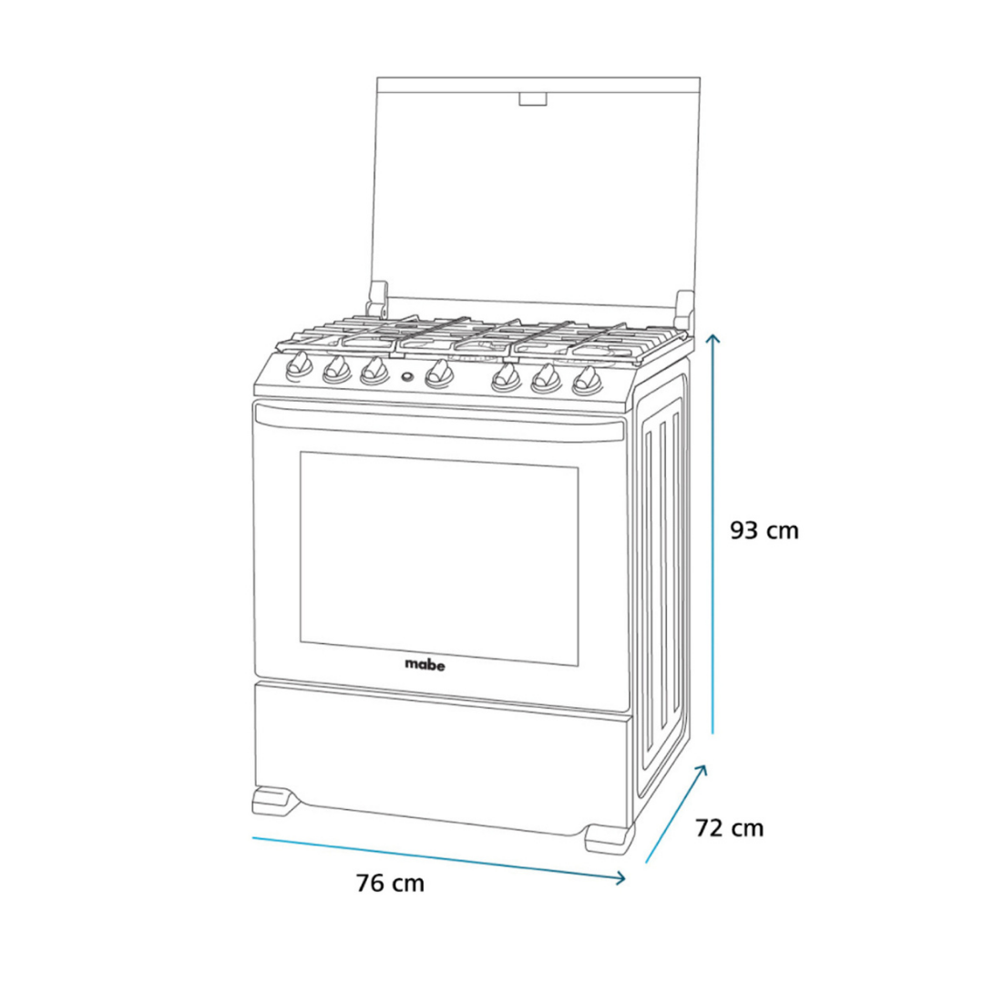 Estufa de Piso Mabe 76cm EMH7612JS