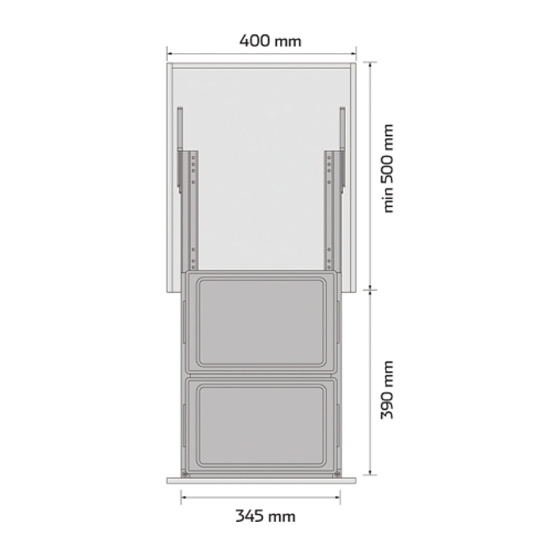 Contenedor de Desperdicios Doble KELE Mod. KAW7012